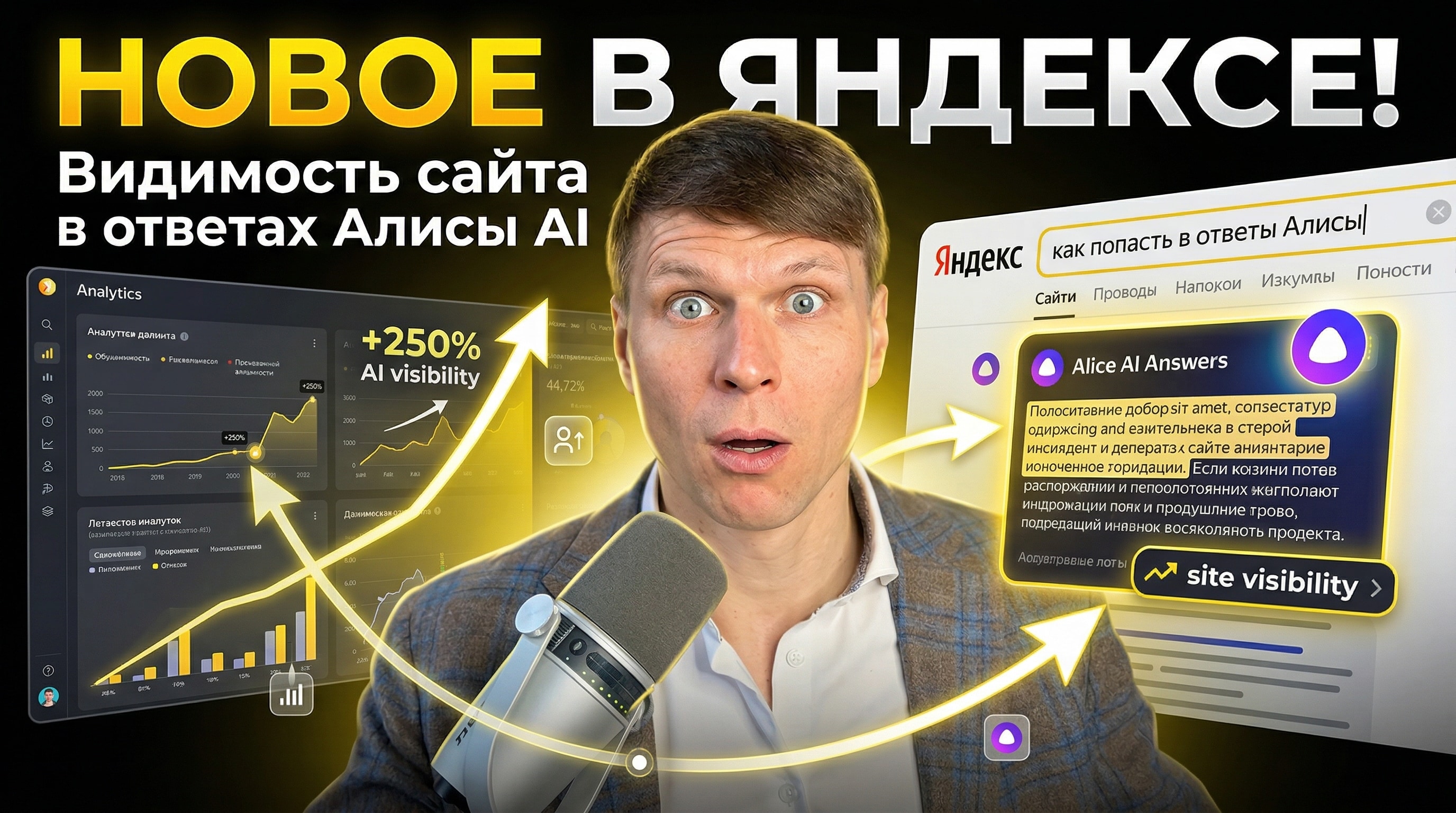 Видимость сайта в Алисе AI, как анализировать показы сайта в Алисе Яндекса?