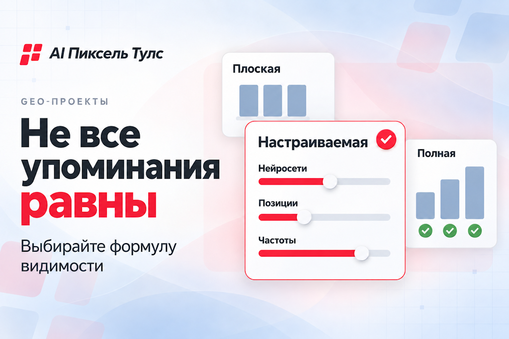 Не все упоминания равны: выбирайте, как считать видимость в GEO-проектах
