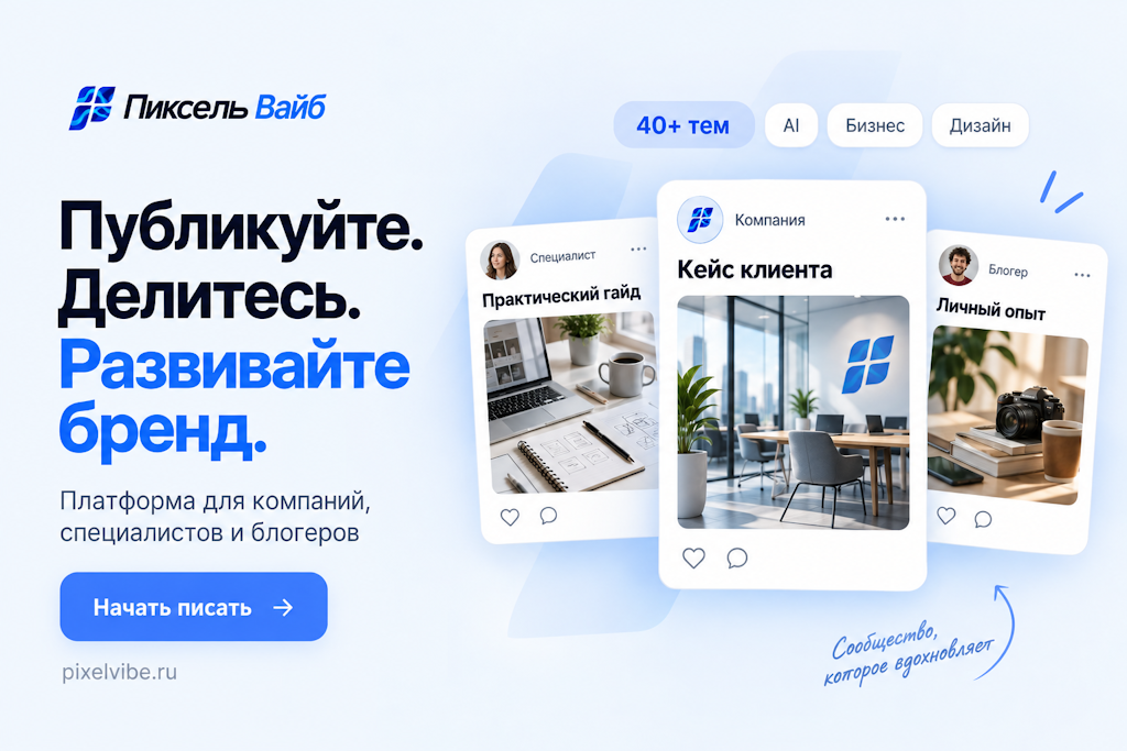 Пиксель Вайб — UGC-платформа для компаний, специалистов и блогеров
